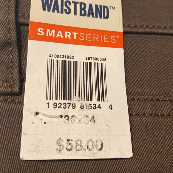 Dockers SZ 36 x 34 Straight Fit Brown Jean Cut Casual Khaki Pants New D31 - Picture 5 of 13